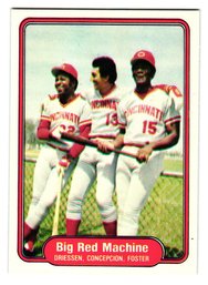 1982 Fleer Big Red Machine Baseball Card Reds