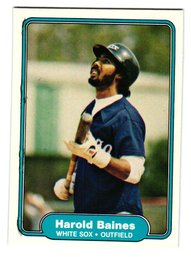1982 Fleer Harlod Baines Baseball Card White Sox