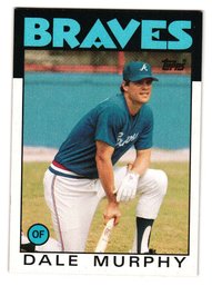 1986 Topps Dale Murphy Baseball Card Braves