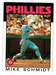 1986 Topps Mike Schmidt Baseball Card Phillies