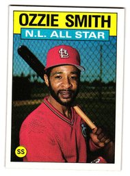 1986 Topps Ozzie Smith All-Star Baseball Card Cardinals