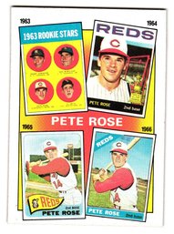 1986 Topps Pete Rose Years 63-66 Baseball Card Reds