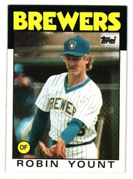 1986 Topps Robin Yount Baseball Card Brewers