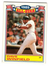 1986 Topps Dave Winfield Glossy 1985 All-Star Baseball Card Yankees