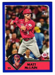 2023 Topps Archives Matt McLain Rookie Baseball Card Reds