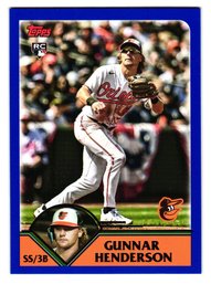 2023 Topps Archives Gunnar Henderson Rookie Baseball Card Orioles
