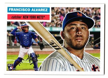 2023 Topps Archives Francisco Alvarez Rookie Baseball Card Mets