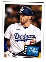 2023 Topps Archives Freddie Freeman Hit Stars Insert Baseball Card Dodgers