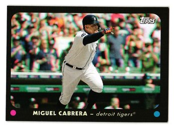 2023 Topps Archives Miguel Cabrera 3-D Baseball Card Tigers