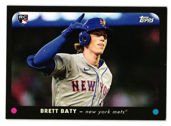 2023 Topps Archives Brett Baty Rookie 3-D Baseball Card Mets