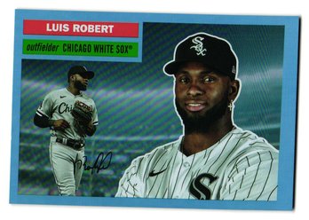 2023 Topps Archives Luis Robert #'d /25 Blue Foil Parallel Baseball Card White Sox