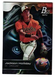 2023 Bowman Platinum Jackson Holliday Prospect Baseball Card Orioles