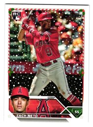 2023 Topps Holiday Zach Neto Rookie Baseball Card Angels