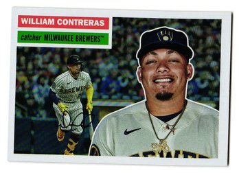 2023 Topps Archives William Contreras #'D /199 Rainbow Foil Parallel Baseball Card Brewers