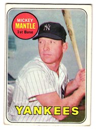 1969 Topps Mickey Mantle Baseball Card Yankees