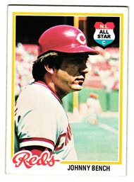 1978 Topps Johnny Bench Baseball Card Reds