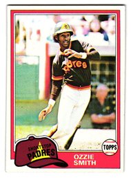 1981 Topps Ozzie Smith Baseball Card Padres