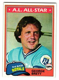 1981 Topps George Brett Baseball Card Royals