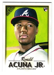 2018 Topps Gallery Ronald Acuna Jr. Rookie Baseball Card Braves