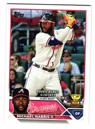 2023 Topps Update Michael Harris II Rookie Debut Baseball Card Braves