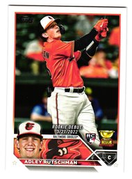 2023 Topps Update Adley Rutschman Rookie Debut Baseball Card Orioles