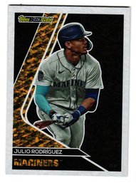 2023 Topps Update Julio Rodriguez Black Gold Insert Baseball Card Mariners