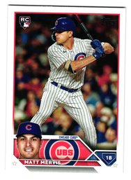 2023 Topps Update Matt Mervis Rookie Baseball Card Cubs