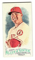 2016 Topps Allen & Ginter Mike Trout Mini Baseball Card Angles