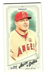 2018 Topps Allen & Ginter Mike Trout Mini Baseball Card Angles