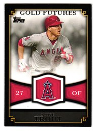 2012 Topps Mike Trout Gold Futures Insert Baseball Card Angels