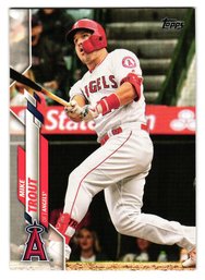 2020 Topps Mike Trout Baseball Card Angels