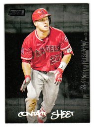 2017 Topps Stadium Club Mike Trout Contact Sheet Insert Baseball Card Angels