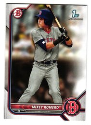 2022 Bowman Mikey Romero 1st Bowman Prospect Baseball Card Red Sox