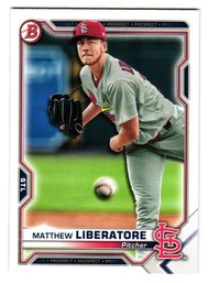 2021 Bowman Matthew Liberatore Prospect Baseball Card Cardinals