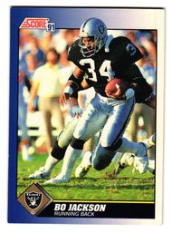 1991 Score Bo Jackson Football Card Raiders
