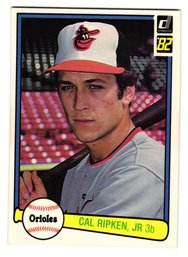 1982 Donruss Cal Ripken Jr. Rookie Baseball Card Orioles