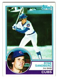 1983 Topps Ryne Sandberg Rookie Baseball Card Cubs