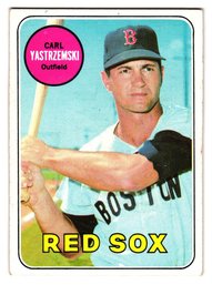 1969 Topps Carl Yastrzemski Baseball Card Red Sox