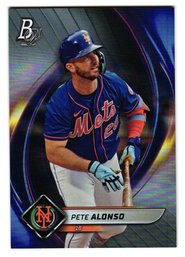 2022 Bowman Platinum Pete Alonso Baseball Card Mets