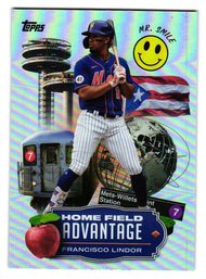 2023 Topps Francisco Lindor Home Field Advantage Insert Baseball Card Mets