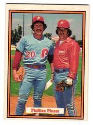 1982 Donruss Pete Rose / Mike Schmidt Baseball Card Phillies Finest