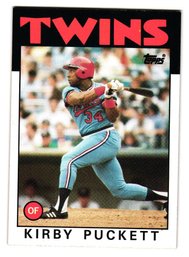 1986 Topps Kirby Puckett Baseball Card Twins