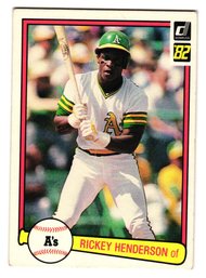 1982 Donruss Rickey Henderson Baseball Card A's