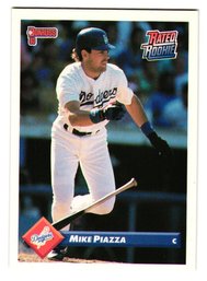 1993 Donruss Mike Piazza Rated Rookie Baseball Card Dodgers