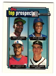 1992 Topps Chipper Jones Gold Parallel Rookie Baseball Card Braves