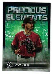 2023 Bowman Platinum Druw Jones Precious Elements Insert Prospect Baseball Card Diamondbacks