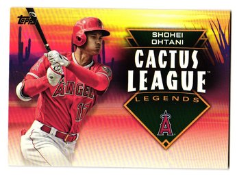 2019 Topps Shohei Ohtani Cactus League Legends Insert Baseball Card Angels