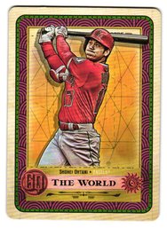 2019 Topps Gypsy Queen Shohei Ohtani 'The World' Tarot Of The Daimond Insert Baseball Card Angels