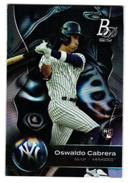 2023 Bowman Platinum Oswaldo Cabrera Rookie Baseball Card Yankees