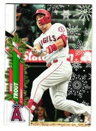 2020 Topps Holiday Mike Trout Baseball Card Angels